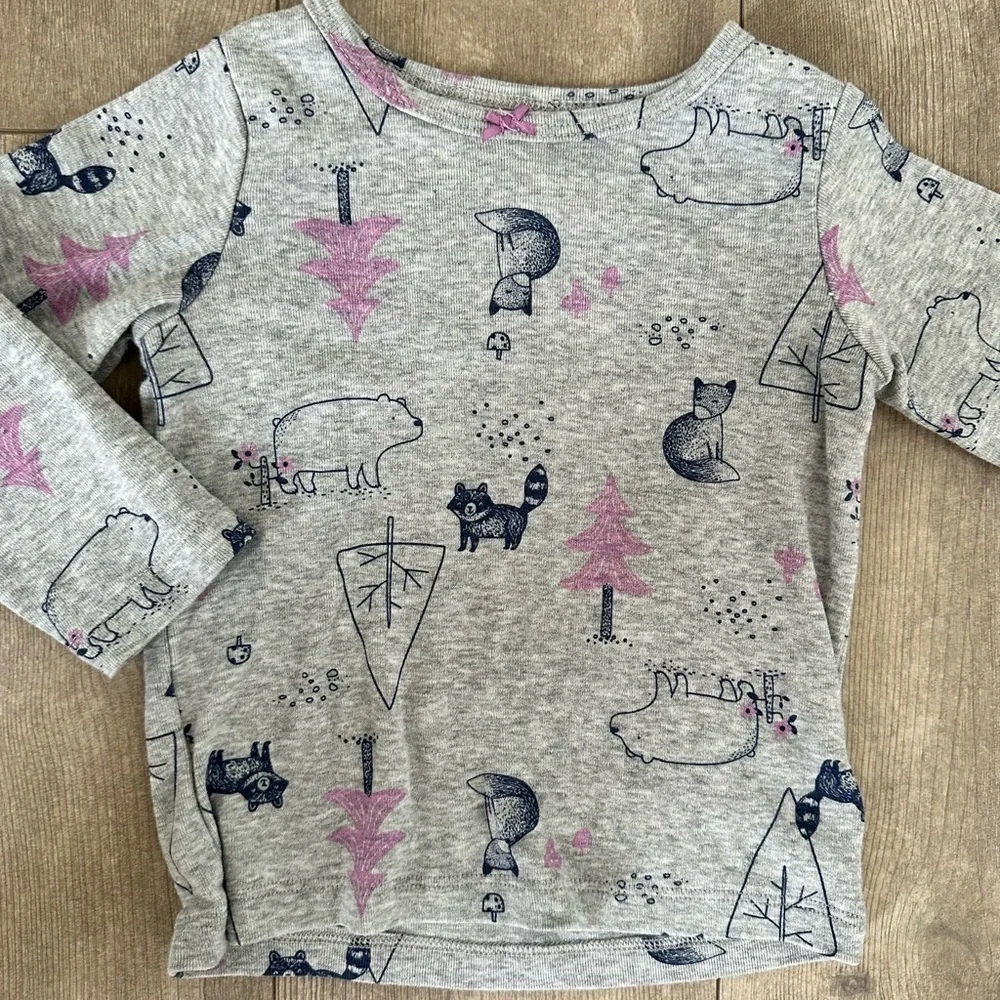 Carter’s corduroy pinafore jumper set 18 months baby girl purple  Euc